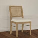 ARINI RATTAN CANE DINING SIDE CHAIR SAND WASH (SET OF 2) - Image 2