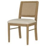ARINI RATTAN CANE DINING SIDE CHAIR SAND WASH (SET OF 2) - Image 5