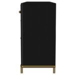 ARINI 2-DRAWER CANE DOOR DINING SIDEBOARD SERVER BLACK - Image 6
