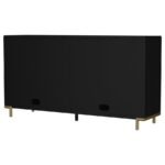 ARINI 2-DRAWER CANE DOOR DINING SIDEBOARD SERVER BLACK - Image 9
