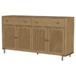ARINI 2-DRAWER CANE DOOR DINING SIDEBOARD SERVER SAND WASH - Image 5