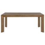 BRUNER 7-PIECE 72-INCH RECTANGULAR DINING SET NATURAL BROWN - Image 4