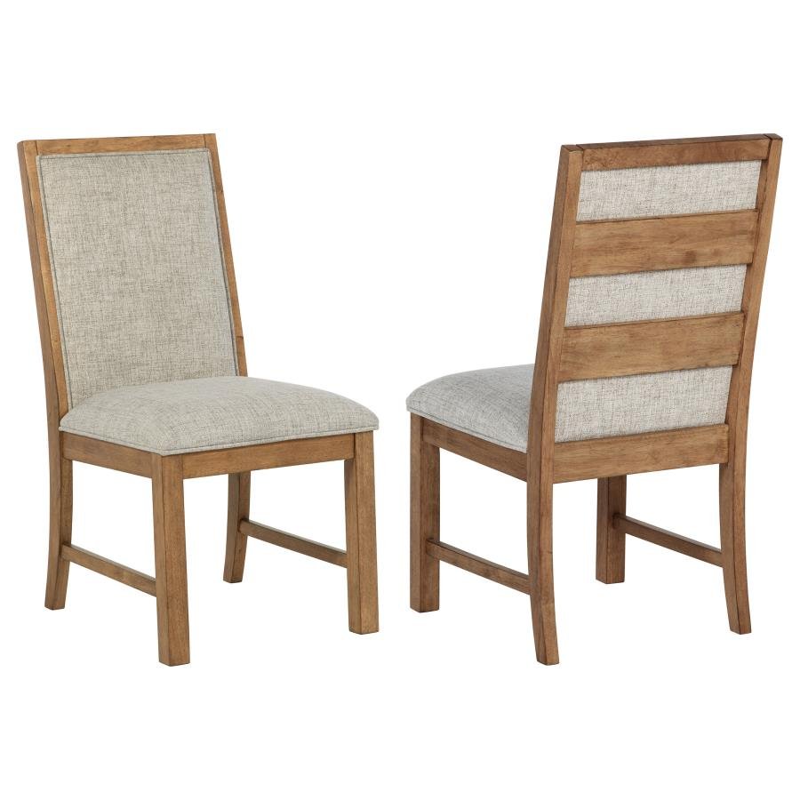 109102_001x900.jpg BRUNER UPHOLSTERED SIDE CHAIR NATURAL BROWN (SET OF 2) - Image 1