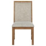 BRUNER UPHOLSTERED SIDE CHAIR NATURAL BROWN (SET OF 2) - Image 4