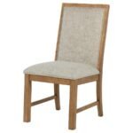 BRUNER UPHOLSTERED SIDE CHAIR NATURAL BROWN (SET OF 2) - Image 5