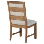 BRUNER UPHOLSTERED SIDE CHAIR NATURAL BROWN (SET OF 2) - Image 9