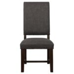 TWAIN UPHOLSTERED DINING SIDE CHAIR WARM GREY (SET OF 2) - Image 4