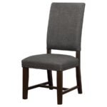 TWAIN UPHOLSTERED DINING SIDE CHAIR WARM GREY (SET OF 2) - Image 5