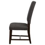 TWAIN UPHOLSTERED DINING SIDE CHAIR WARM GREY (SET OF 2) - Image 6