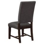 TWAIN UPHOLSTERED DINING SIDE CHAIR WARM GREY (SET OF 2) - Image 7