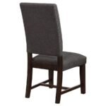 TWAIN UPHOLSTERED DINING SIDE CHAIR WARM GREY (SET OF 2) - Image 9