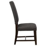 TWAIN UPHOLSTERED DINING SIDE CHAIR WARM GREY (SET OF 2) - Image 10