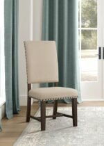 TWAIN UPHOLSTERED DINING SIDE CHAIR BEIGE (SET OF 2) - Image 2