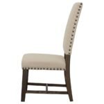 TWAIN UPHOLSTERED DINING SIDE CHAIR BEIGE (SET OF 2) - Image 6