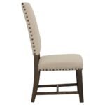 TWAIN UPHOLSTERED DINING SIDE CHAIR BEIGE (SET OF 2) - Image 8