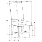 TWAIN UPHOLSTERED DINING SIDE CHAIR BEIGE (SET OF 2) - Image 9