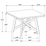 CANFIELD 5-PIECE 47-INCH COUNTER HEIGHT DINING SET BROWN - Image 13