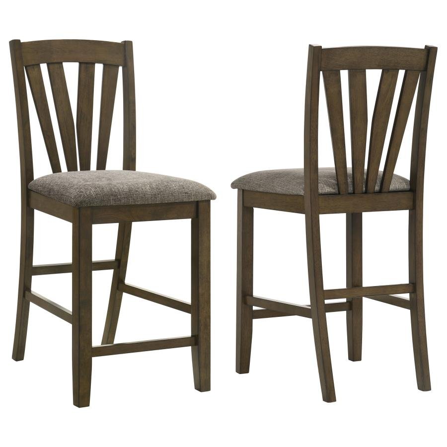 109179_001x900.jpg CANFIELD COUNTER HEIGHT DINING SIDE CHAIR BROWN (SET OF 2) - Image 1