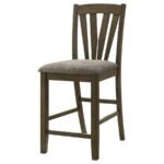CANFIELD COUNTER HEIGHT DINING SIDE CHAIR BROWN (SET OF 2) - Image 5