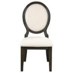 TWYLA 5-PIECE ROUND WOOD DINING ROOM TABLE SET DARK COCOA - Image 7