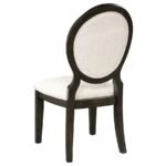 TWYLA 5-PIECE ROUND WOOD DINING ROOM TABLE SET DARK COCOA - Image 8