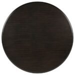 TWYLA 60-INCH ROUND WOOD DINING ROOM TABLE DARK COCOA - Image 4