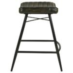 BAYU LEATHER UPHOLSTERED COUNTER STOOL ESPRESSO (SET OF 2) - Image 7