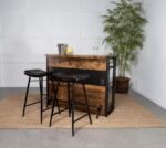 BAYU LEATHER UPHOLSTERED BAR STOOL ESPRESSO (SET OF 2) - Image 8