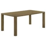 CASTLEWOOD 5-PIECE 71-INCH RECTANGULAR DINING SET BROWN OAK - Image 3
