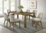 CASTLEWOOD 7-PIECE 71-INCH RECTANGULAR DINING SET BROWN OAK