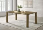 CASTLEWOOD 71-INCH RECTANGULAR WOOD DINING TABLE BROWN OAK - Image 2