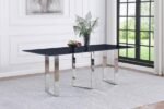 DESDEN 79-INCH RECTANGULAR SINTERED STONE DINING TABLE GREY - Image 2