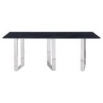 DESDEN 79-INCH RECTANGULAR SINTERED STONE DINING TABLE GREY - Image 3