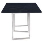DESDEN 79-INCH RECTANGULAR SINTERED STONE DINING TABLE GREY - Image 5