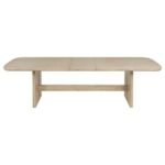 KAILANI 7-PIECE RECTANGULAR WOOD DINING TABLE SET BEIGE OAK - Image 4