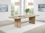 KAILANI 110-INCH RECTANGULAR WOOD DINING TABLE BEIGE OAK - Image 3