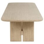 KAILANI 110-INCH RECTANGULAR WOOD DINING TABLE BEIGE OAK - Image 5
