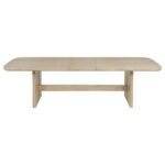 KAILANI 110-INCH RECTANGULAR WOOD DINING TABLE BEIGE OAK - Image 7
