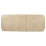KAILANI 110-INCH RECTANGULAR WOOD DINING TABLE BEIGE OAK - Image 8
