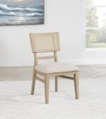 KAILANI RATTAN CANE DINING SIDE CHAIR BEIGE OAK (SET OF 2) - Image 2