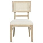 KAILANI RATTAN CANE DINING SIDE CHAIR BEIGE OAK (SET OF 2) - Image 4