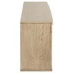 KAILANI 4-DOOR CANE SIDEBOARD BUFFET CABINET BEIGE OAK - Image 10