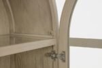 KAILANI 4-DOOR CANE DINING VITRINE DISPLAY CABINET BEIGE OAK - Image 12