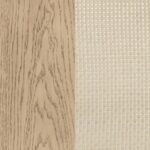 KAILANI 4-DOOR CANE DINING VITRINE DISPLAY CABINET BEIGE OAK - Image 15