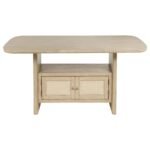 KAILANI 7-PIECE WOOD COUNTER HEIGHT DINING SET BEIGE OAK - Image 4