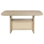 KAILANI 7-PIECE WOOD COUNTER HEIGHT DINING SET BEIGE OAK - Image 6