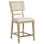 KAILANI 7-PIECE WOOD COUNTER HEIGHT DINING SET BEIGE OAK - Image 9