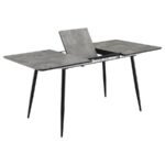 HORIZON 63-INCH BUTTERFLY LEAF EXTENSION DINING TABLE GREY - Image 4