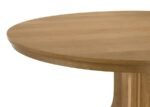 HARTVILLE 7-PIECE ROUND DINING TABLE SET NATURAL LIGHT BROWN - Image 5
