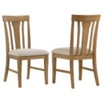 HARTVILLE DINING SIDE CHAIR NATURAL LIGHT BROWN (SET OF 2)